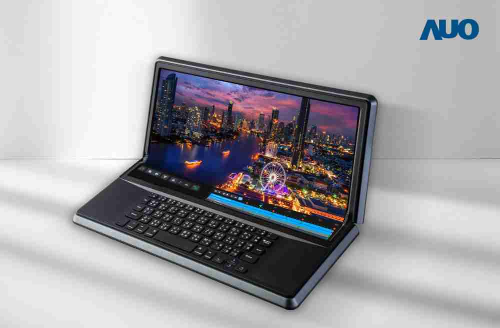 z6尊龙14.6吋Micro LED折迭显示屏幕，，搭配半径4mm的弯折绞炼，，以及高画素、、高亮度、、高对比度的显示技术特点，，，即便在大视角下仍保有绝佳色相与亮度