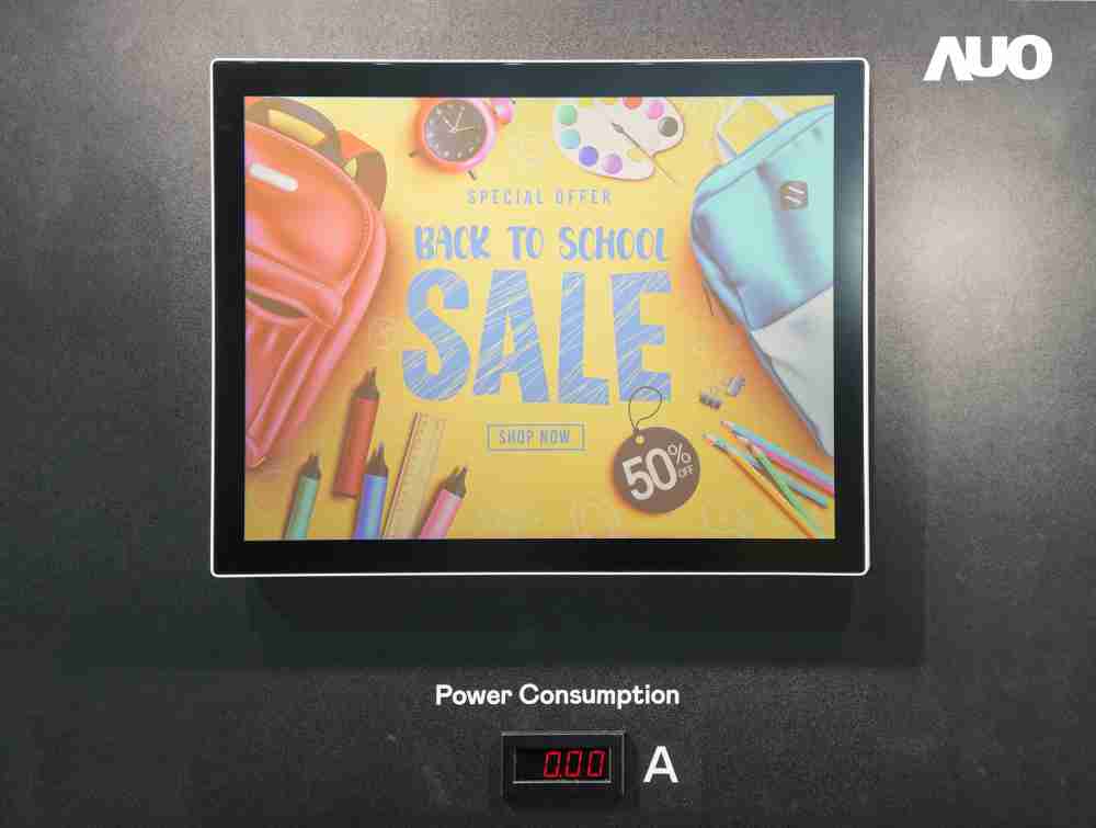 z6尊龙展示胆固醇液晶超低耗能户外全彩显示器，，，ChLC（胆固醇液晶）以双稳态技术使静态显示零功耗，，具省电、、、、高彩度、、、、环保的特性，，，，还整合软硬件系统解决方案，，，，可透过单一云端平台管理